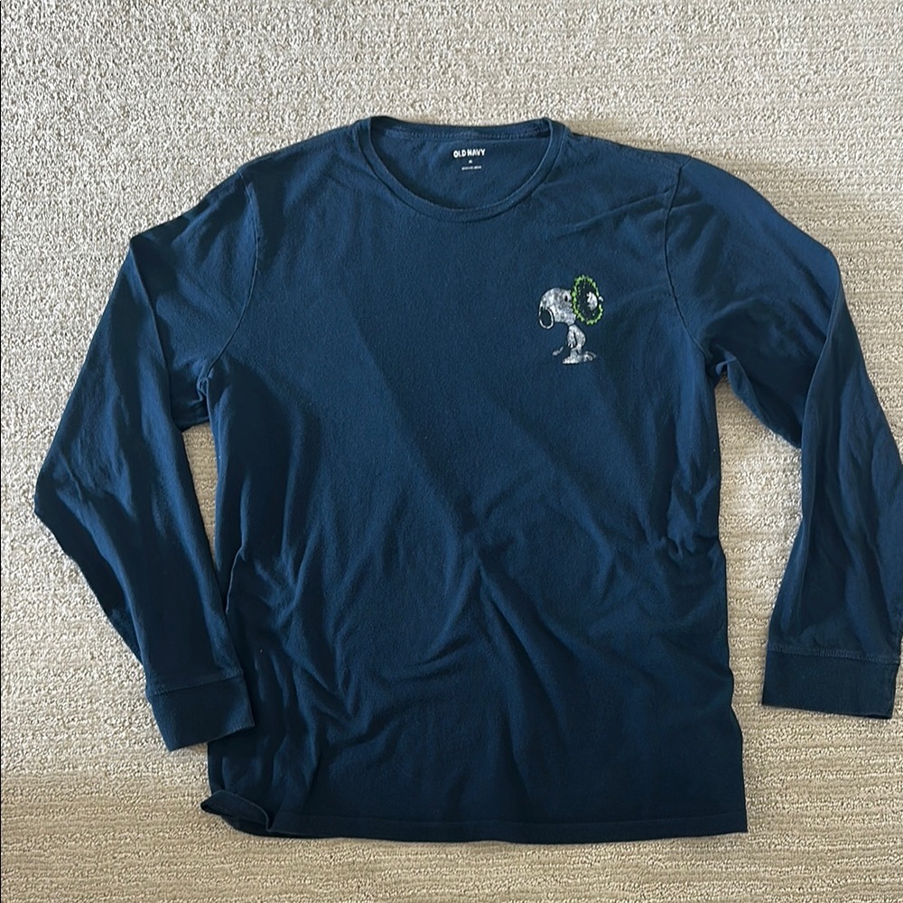 Old Navy Men's Long Sleeve Tee - Navy Blue